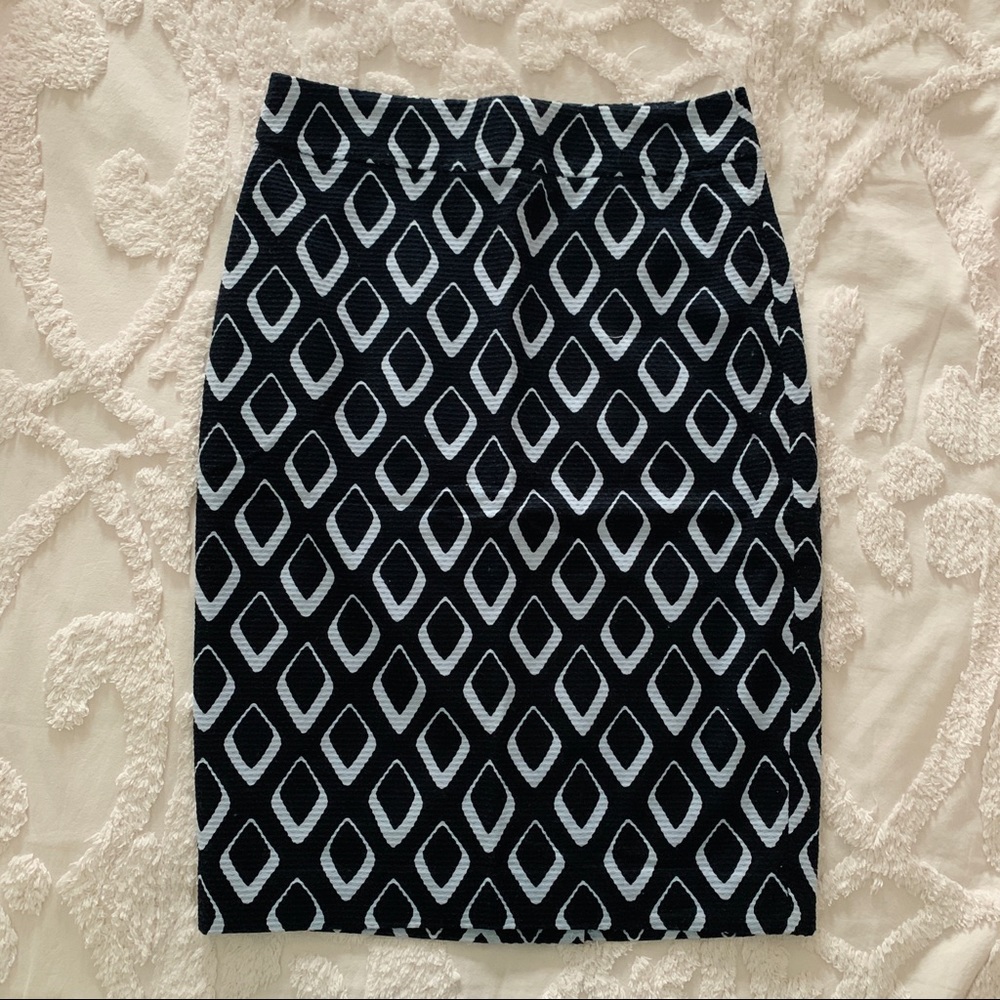 Ann Taylor Geometric Pencil Skirt